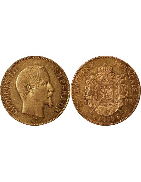NAPOLEON III - 100 FRANCS OR 1858 A PARIS﻿