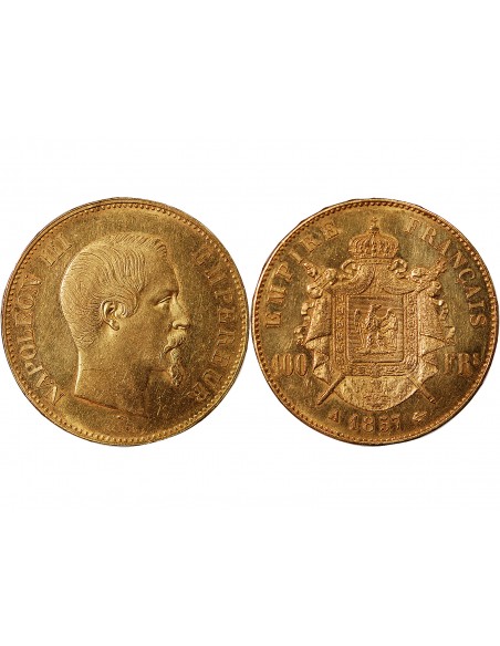 NAPOLEON III - 100 FRANCS OR 1857 A PARIS﻿