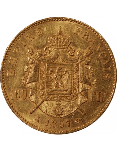 NAPOLEON III - 100 FRANCS OR 1857 A PARIS﻿