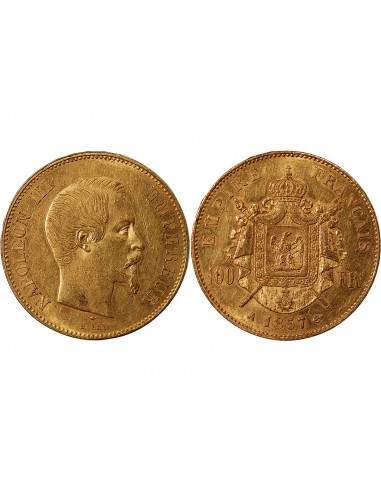 NAPOLEON III - 100 FRANCS OR 1857 A PARIS﻿