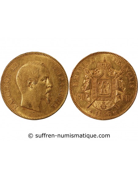 NAPOLEON III - 100 FRANCS OR 1857 A PARIS﻿