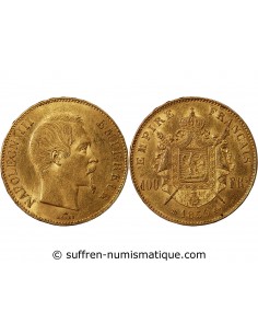 NAPOLEON III - 100 FRANCS OR 1859 BB STRASBOURG