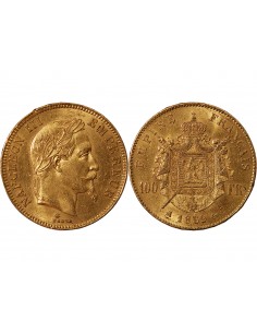 NAPOLEON III - ﻿100 FRANCS OR 1869 A PARIS 2