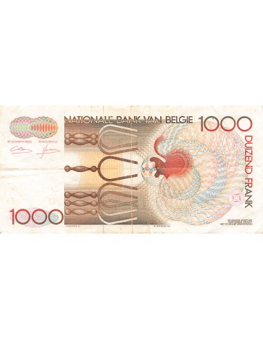 BELGIQUE, GRETRY - 1000 FRANCS 1980 / 1996 - TB+