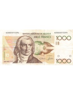 BELGIQUE, GRETRY - 1000 FRANCS 1980 / 1996 - TB+ 2