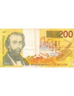 BELGIQUE, ADOLPHE SAX - 200 FRANCS 1995 - TB 2
