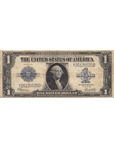 USA, GEORGE WASHINGTON - 1 SILVER DOLLAR 1923 - TB+