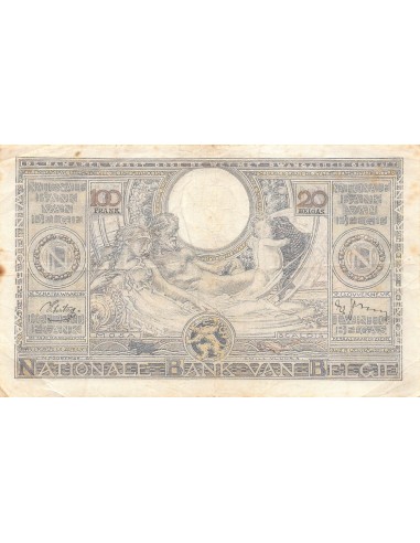 BELGIQUE - 100 FRANCS 11/07/1939 - PTTB
