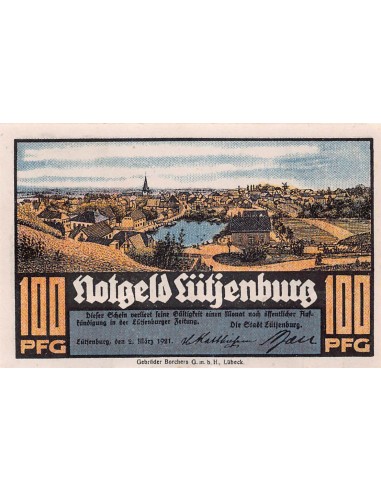 ALLEMAGNE, LÜTJENBURG - 100 PFENNIG 1921