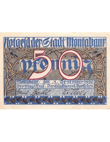 ALLEMAGNE, MONTABAUR - 50 PFENNIG 1920