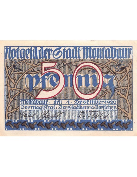 ALLEMAGNE, MONTABAUR - 50 PFENNIG 1920