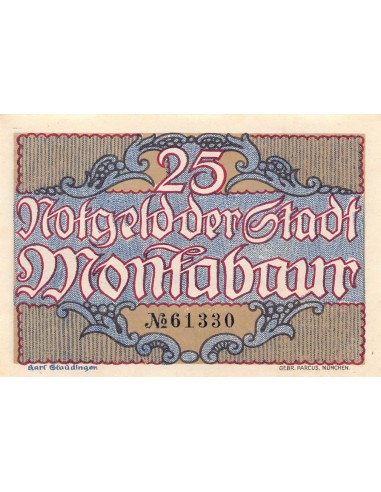 ALLEMAGNE, MONTABAUR - 25 PFENNIG 1920
