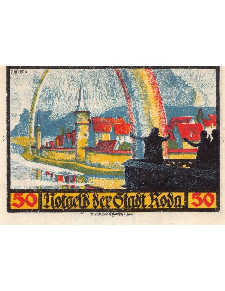 ALLEMAGNE, RODA - 50 PFENNIG 1921