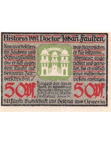 ALLEMAGNE, RODA - 50 PFENNIG 1921