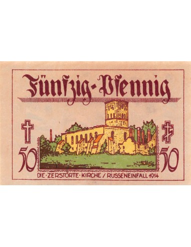 ALLEMAGNE, NEIDENBURG - 50 PFENNIG 1921