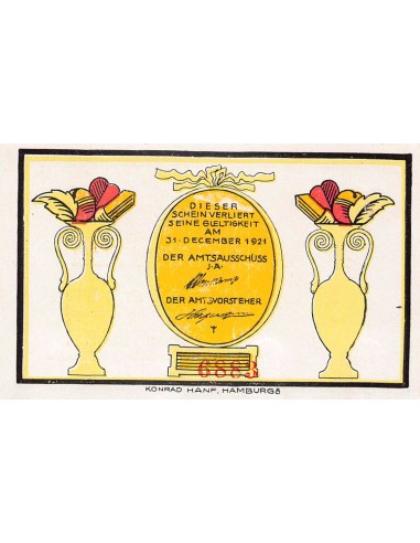 ALLEMAGNE, OSTERHORN - 60 PFENNIG 1921