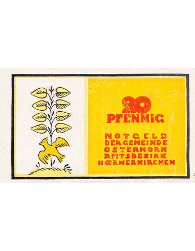 ALLEMAGNE, OSTERHORN - 20 PFENNIG 1921