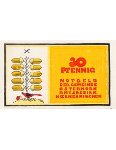 ALLEMAGNE, OSTERHORN - 30 PFENNIG 1921