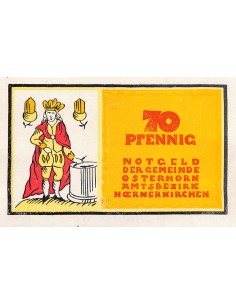 ALLEMAGNE, OSTERHORN - 70 PFENNIG 1921