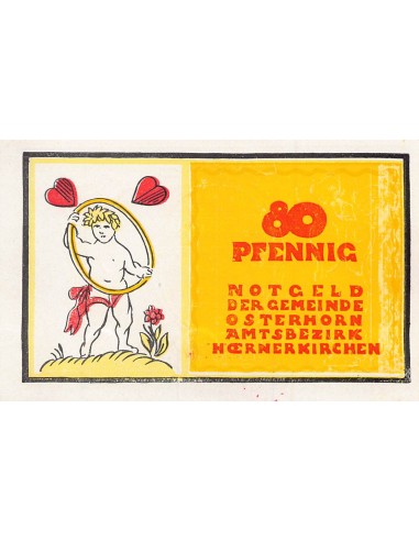 ALLEMAGNE, OSTERHORN - 80 PFENNIG 1921