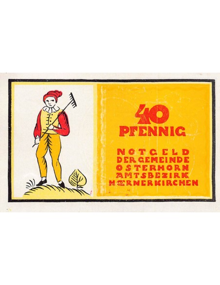 ALLEMAGNE, OSTERHORN - 40 PFENNIG 1921