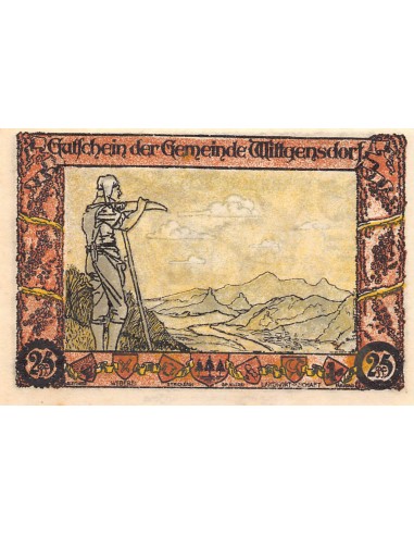 ALLEMAGNE, WITTGENSDORF - 25 PFENNIG 1921