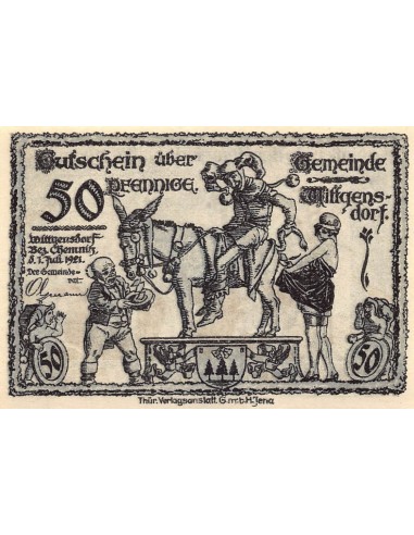 ALLEMAGNE, WITTGENSDORF - 50 PFENNIG 1921