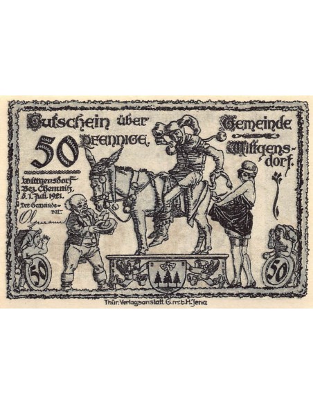 ALLEMAGNE, WITTGENSDORF - 50 PFENNIG 1921