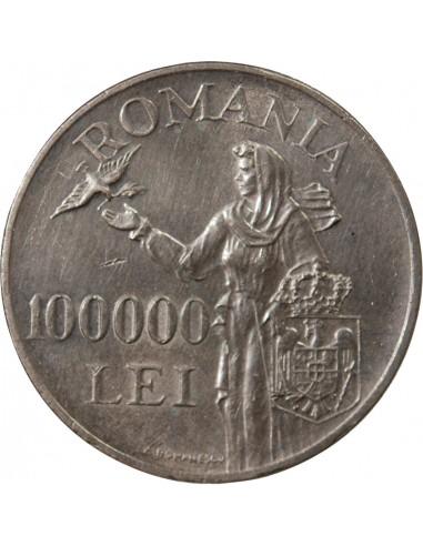 ROUMANIE, MIHAI Ier - 100000 LEI 1946