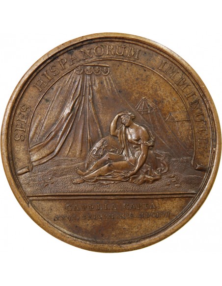 LOUIS XIV - MÉDAILLE MAUGER 1656 - PRISE DE LA CAPELLE