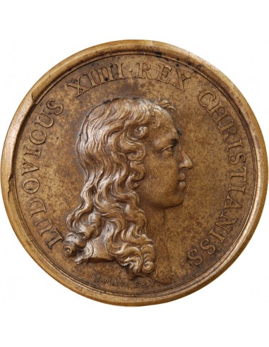LOUIS XIV - MÉDAILLE MAUGER 1656 - PRISE DE LA CAPELLE