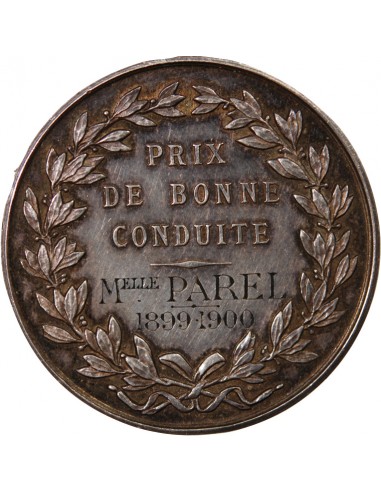 ECOLE D'ACCOUCHEMENT, PRIX DE BONNE CONDUITE - MÉDAILLE ARGENT 1900