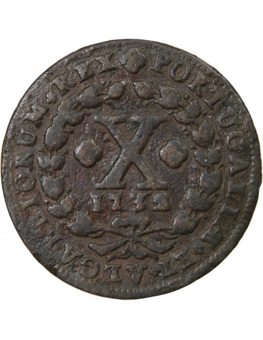 PORTUGAL, JEAN V - 10 REIS 1732