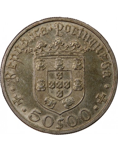 PORTUGAL - 50 ESCUDOS ARGENT 1968 - PEDRO ALVARES CABRAL