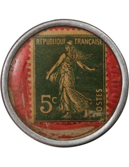 CREDIT LYONNAIS - MONNAIE-TIMBRE DE 5 CENTIMES 1920