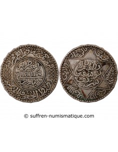 MAROC, YOUSSEF - 5 DIRHAMS ARGENT 1331 (1913)