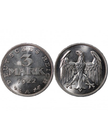 ALLEMAGNE - 3 MARK 1922 A BERLIN