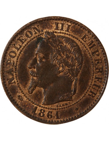 NAPOLEON III - 2 CENTIMES 1861 A PARIS