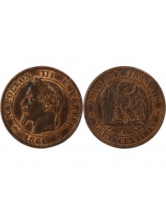 NAPOLEON III - 2 CENTIMES 1861 A PARIS 2