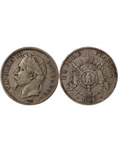 NAPOLEON III - 2 FRANCS ARGENT 1866 A PARIS 2