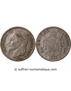 NAPOLEON III - 2 FRANCS ARGENT 1869 A PARIS