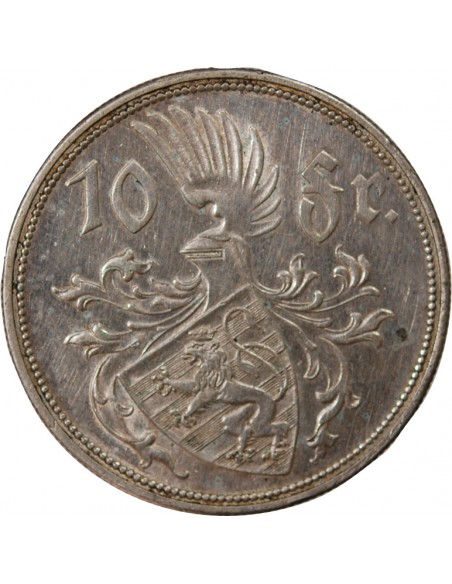 LUXEMBOURG, CHARLOTTE - 10 FRANCS ARGENT 1929