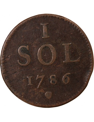 LUXEMBOURG, JOSEPH II - 1 SOL 1786