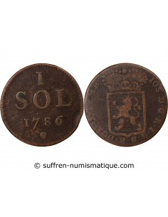LUXEMBOURG, JOSEPH II - 1 SOL 1786