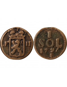 LUXEMBOURG, FRANCOIS II - 1 SOL 1795 2