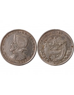 PANAMA - 1/4 BALBOA ARGENT 1961 2