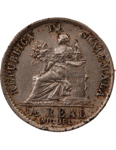 GUATEMALA - 1/2 REAL 1900