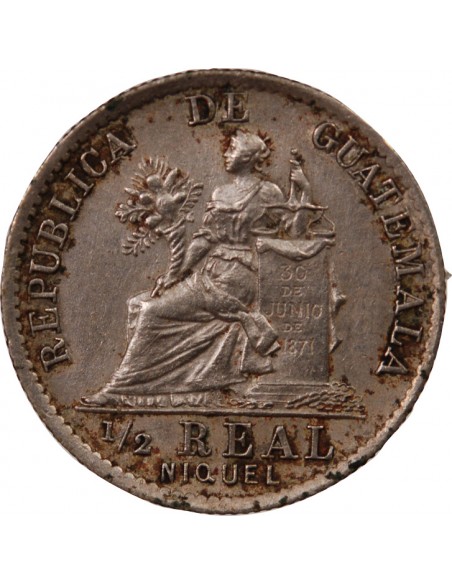 GUATEMALA - 1/2 REAL 1900