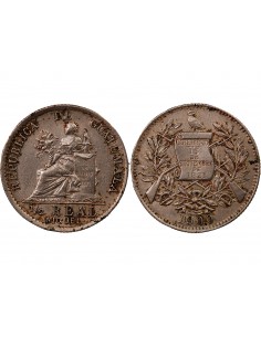 GUATEMALA - 1/2 REAL 1900 2