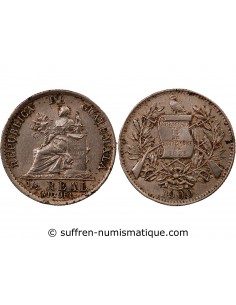 GUATEMALA - 1/2 REAL 1900